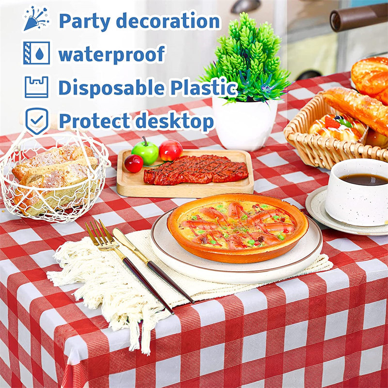 Waterproof Party Plastic Tablecloths