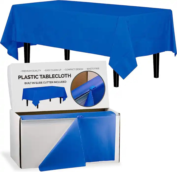 Disposable Plastic Fitted Rectangle Table Covers