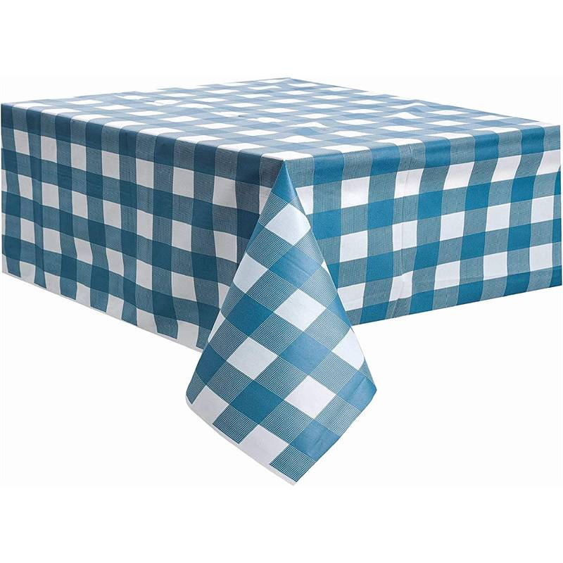 Wholesale Disposable Checkered Plastic Tablecloths 54 x 108 Inch