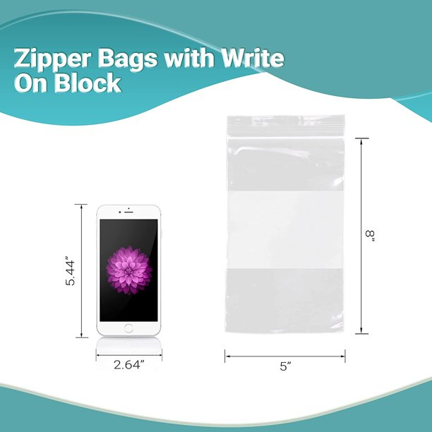 Custom Printed Heavy Duty Plastic Reclosable Ziplock Bags With Block