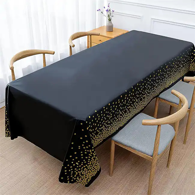 Reusable Plastic Spandex Dining Table Cover